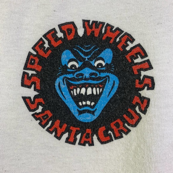 SANTA CRUZ Vintage 90's Screaming Hand Speed Wheels T-Shirt - Picture 8 of 13